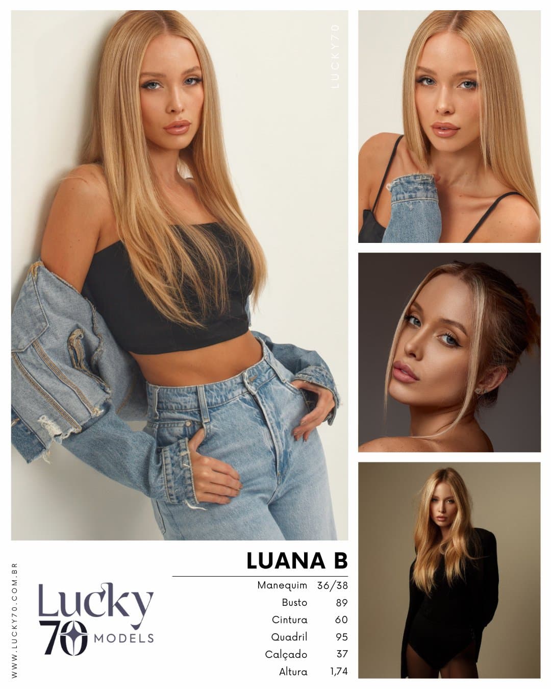 LUANA B, modelo da Lucky70 Models