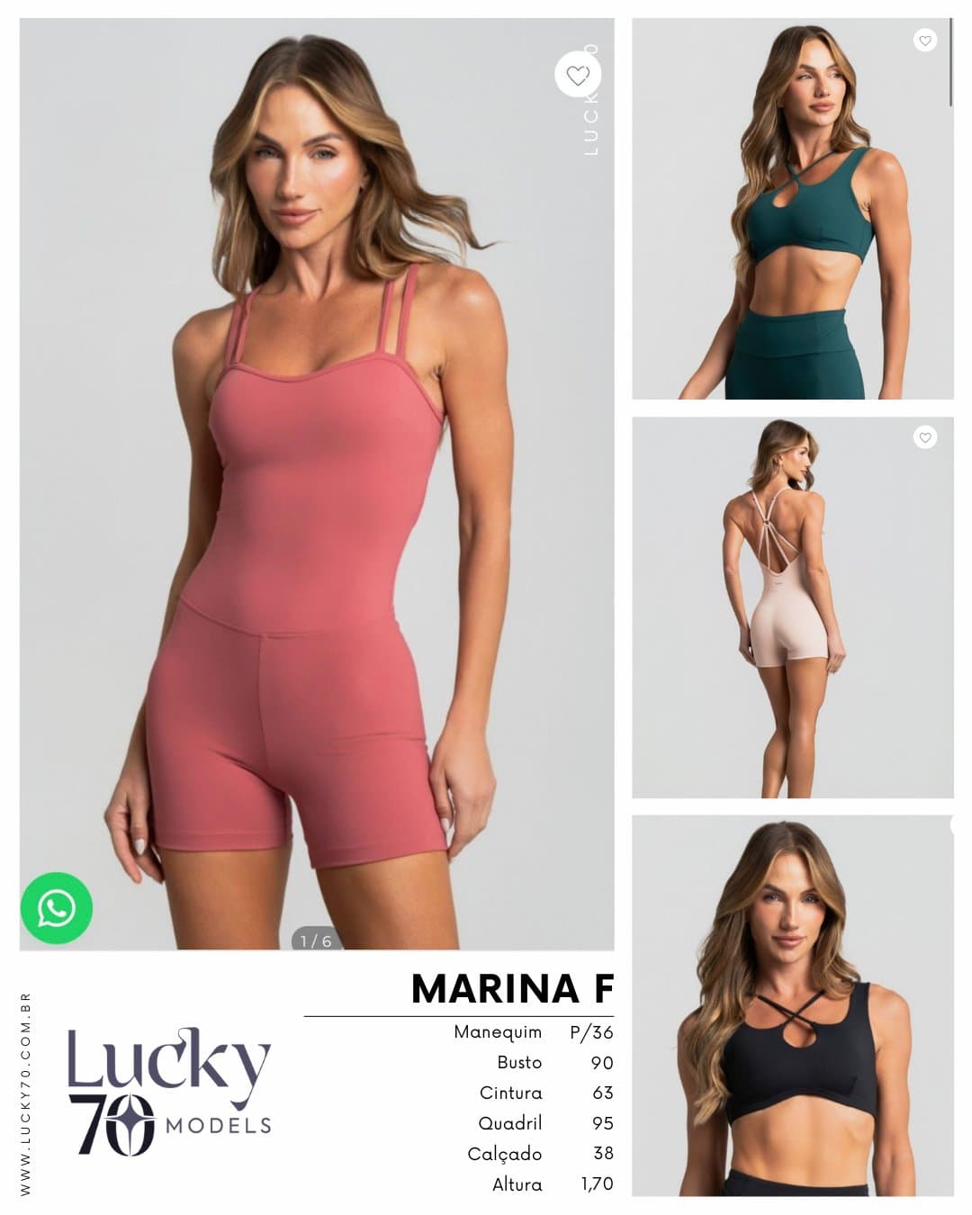 MARINA F, modelo da Lucky70 Models