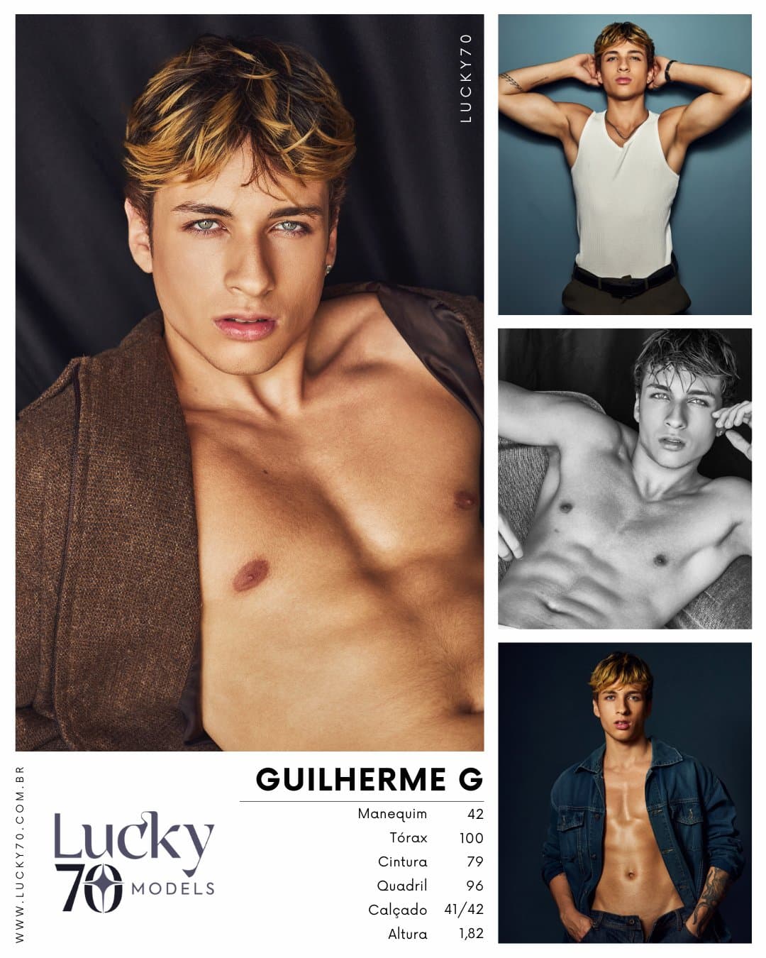 GUILHERME G, modelo da Lucky70 Models